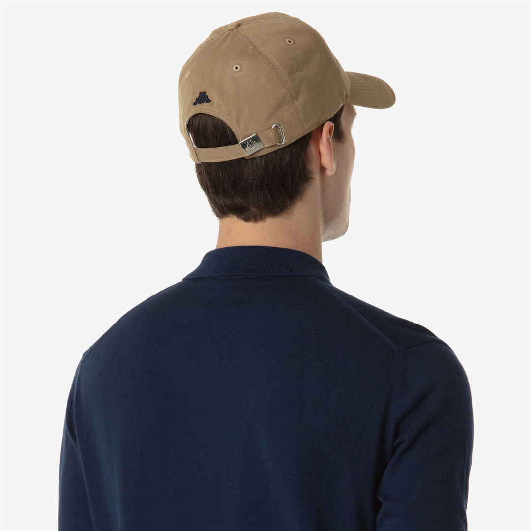 Beige Men's Cotton Baseball Cap with 24H Le Mans Design main