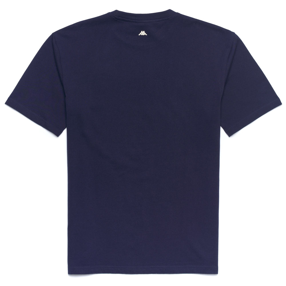 Marine blue Men's Cotton T-Shirt with Embroidery 02