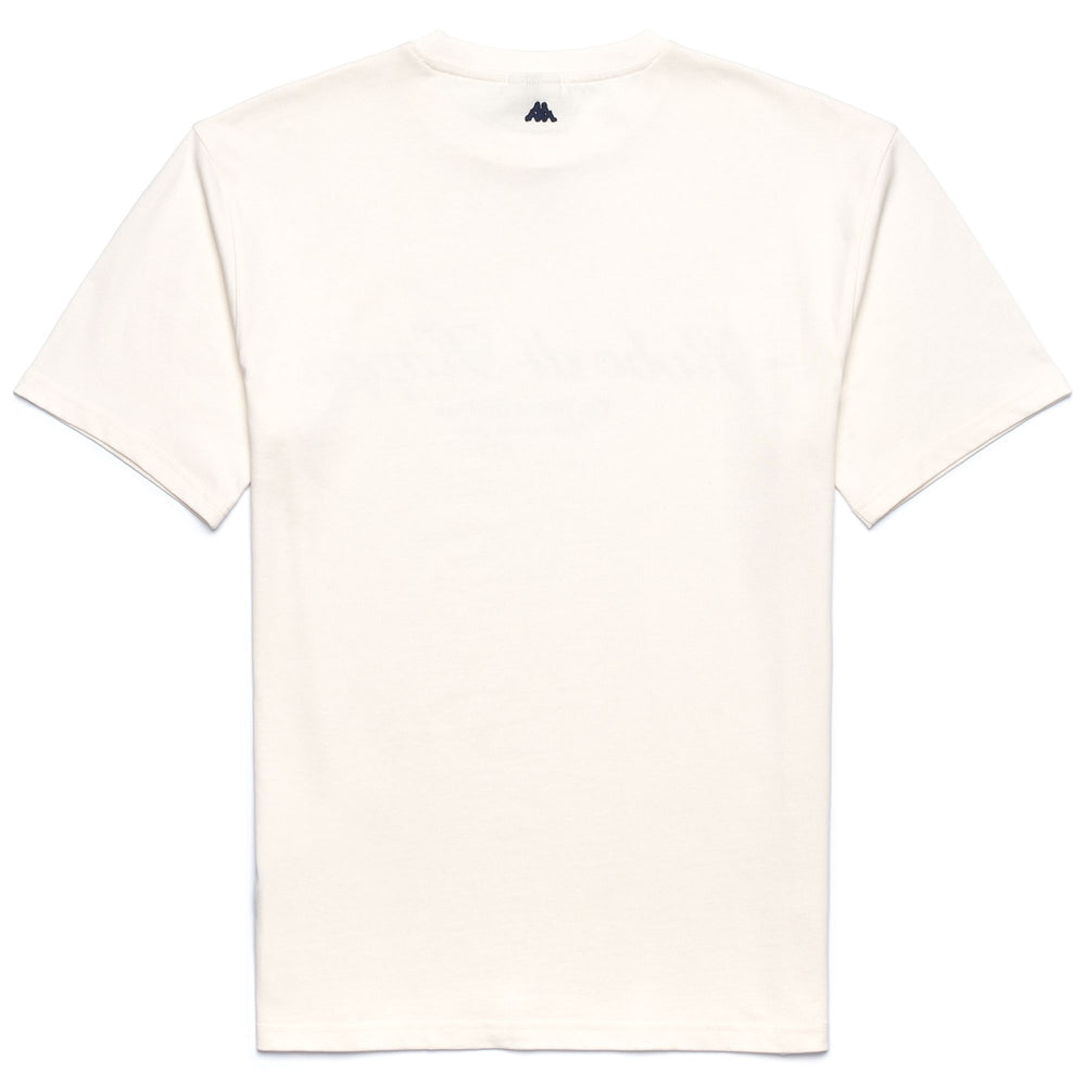 Beige Men's Regular Fit Cotton T-Shirt with Embroidery 02