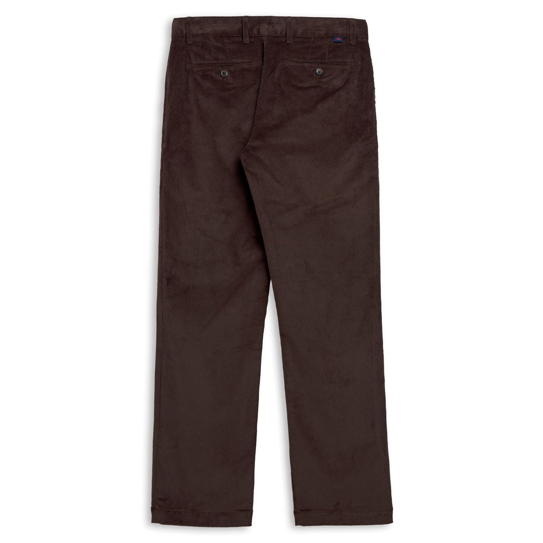 Brown Men's Regular Fit Stretch Corduroy Chino Pants main