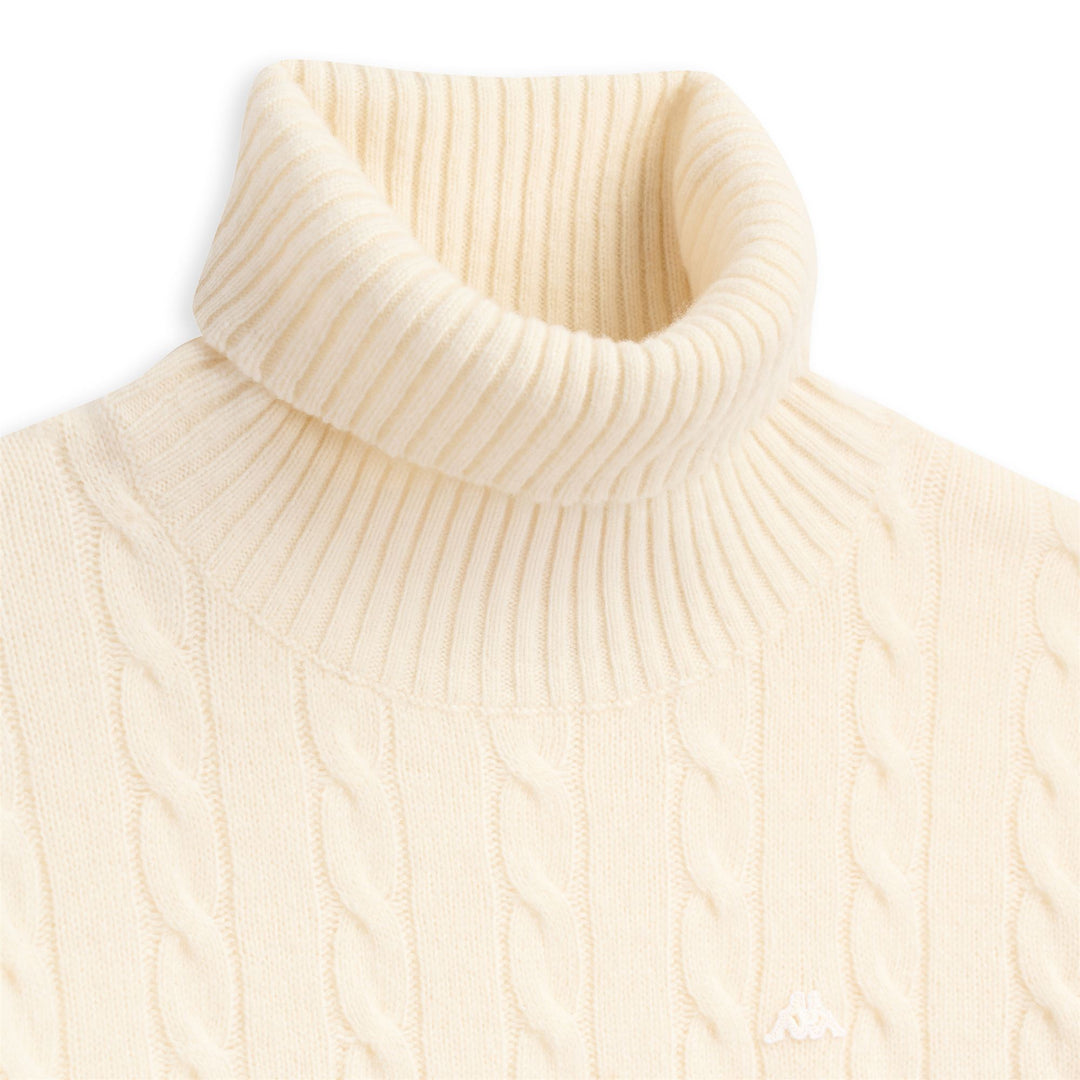 Natural white Women's Classic Knit Pullover with Cable Knit Design main