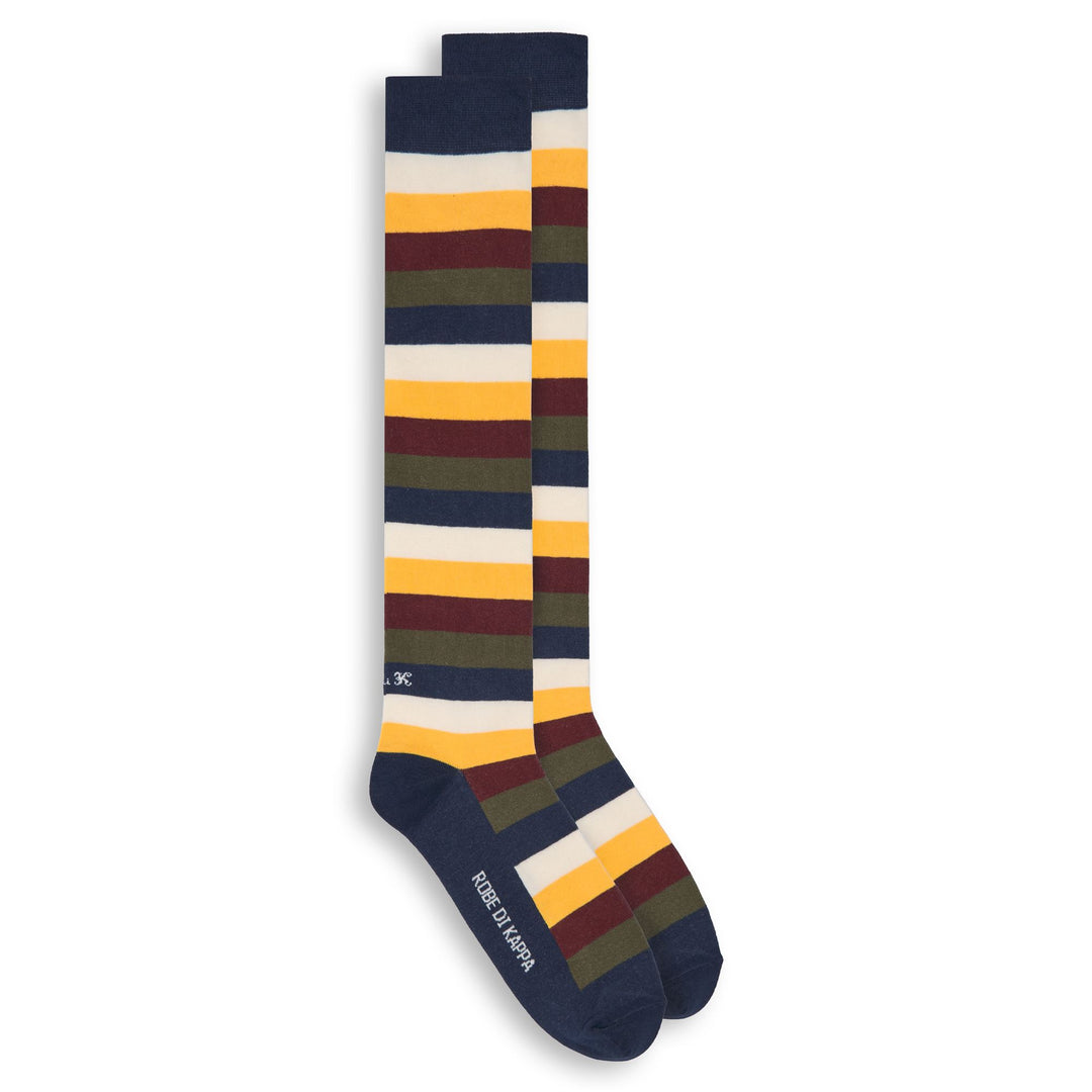Blue Men's Cotton Knee High Socks main