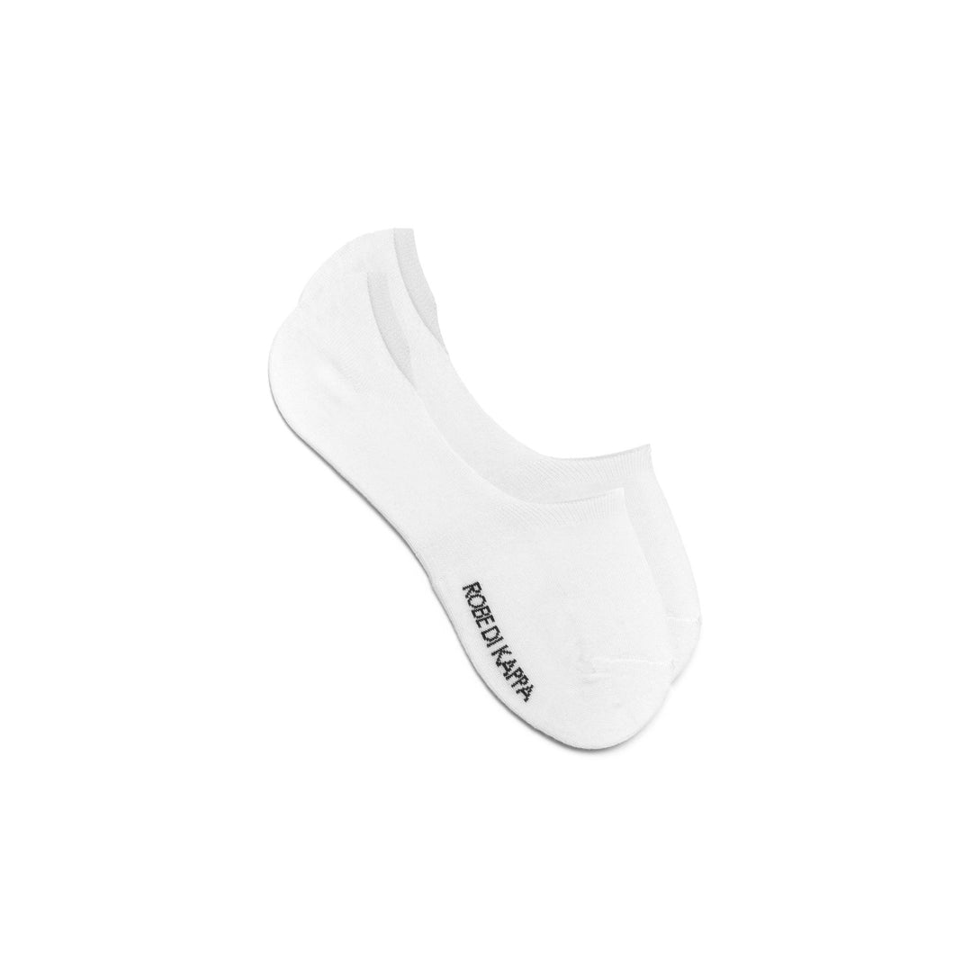 White Unisex Casual Cotton Footsies with Anti-Slip Heel main