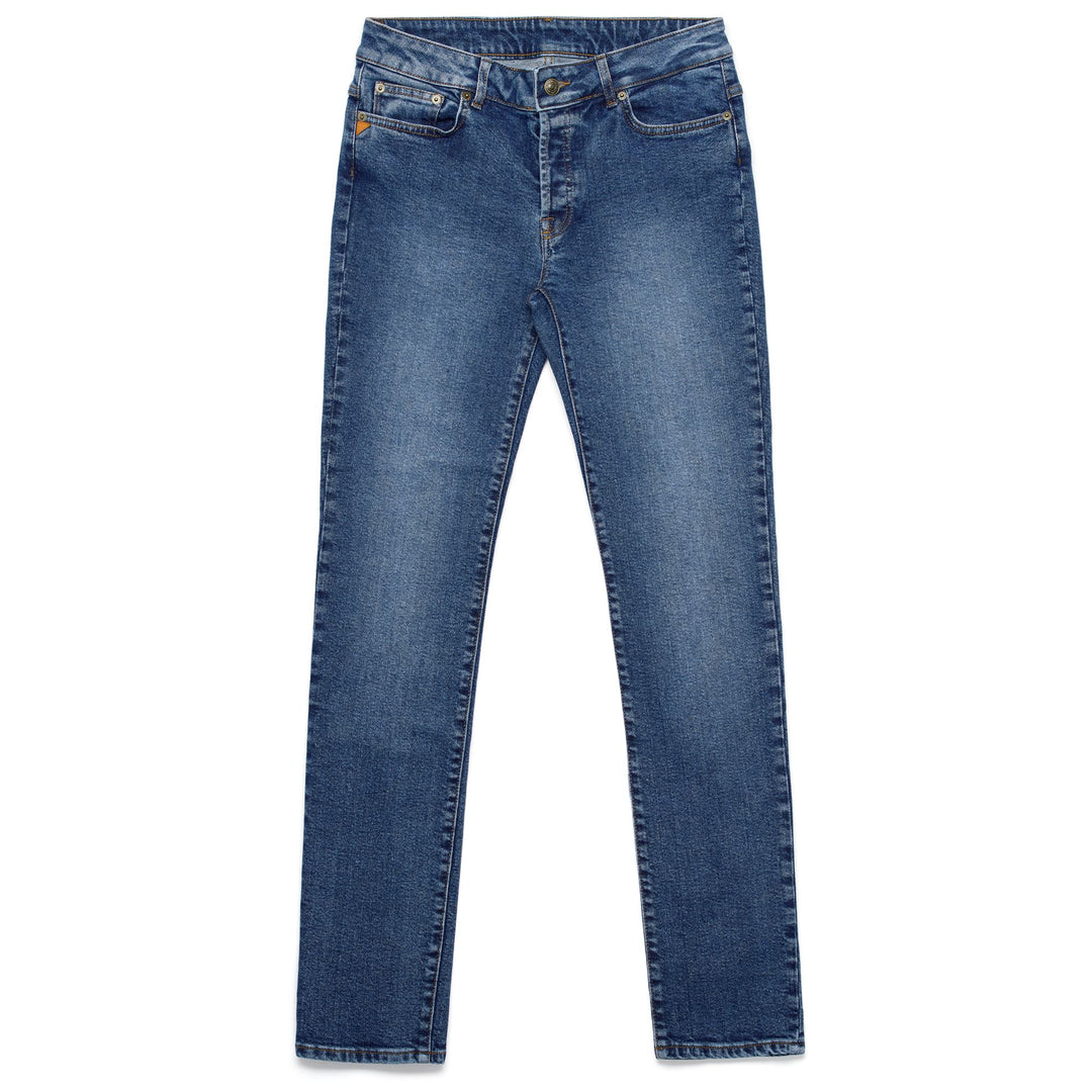 Pantalon en jean slim pour femme, bleu, 5 poches 01