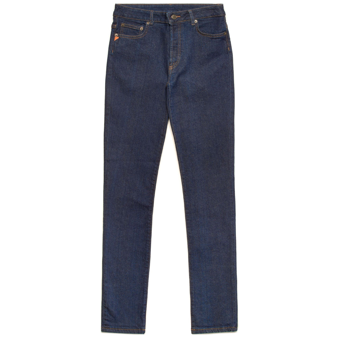 Pantalon en jean slim pour femme, bleu, 5 poches 01
