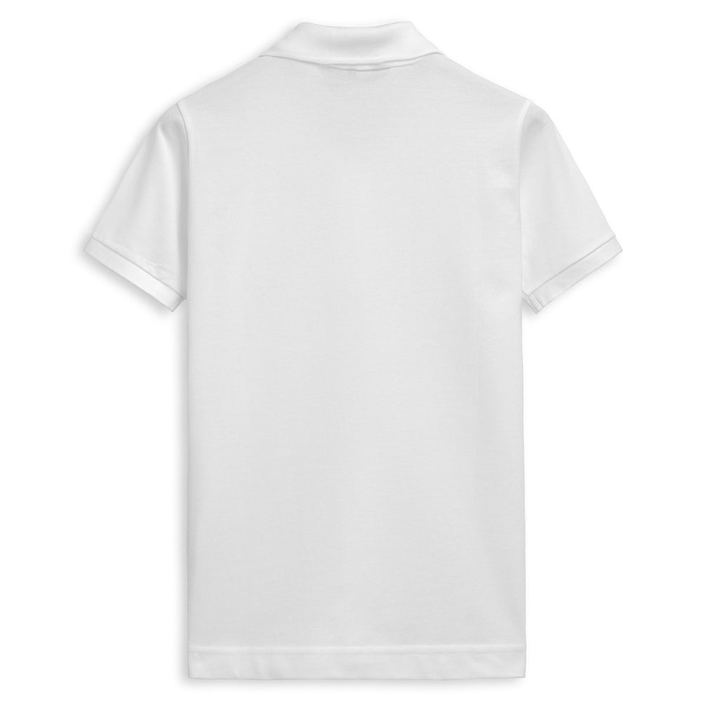 White Women's Regular Fit Casual Stretch Piqué Polo Shirt 02