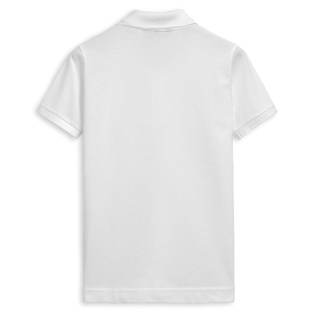White Women's Regular Fit Casual Stretch Piqué Polo Shirt main