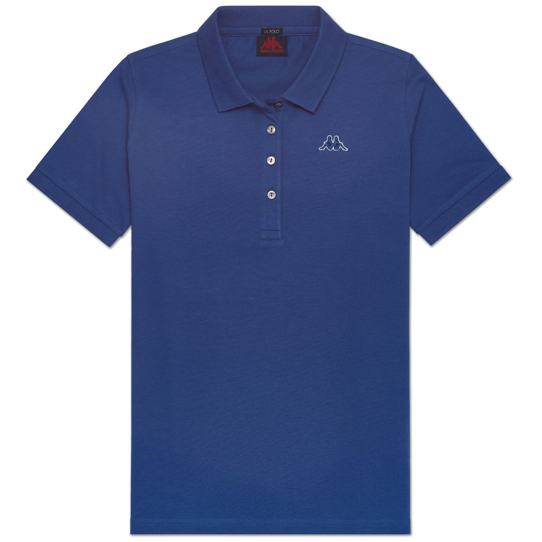 Blue Women's Regular Fit Casual Stretch Piqué Polo Shirt 01