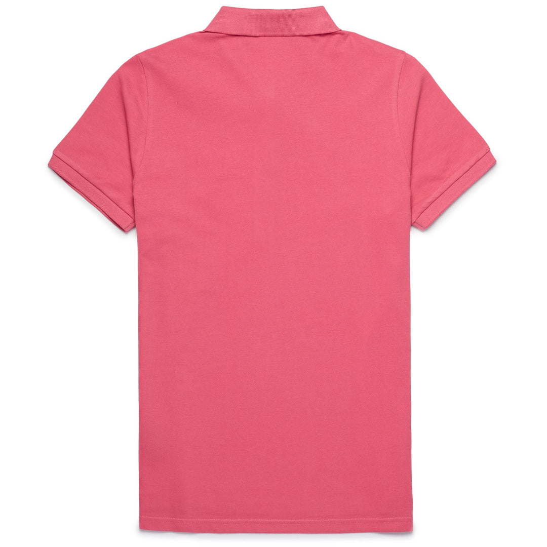 Polo Classico Stretch Donna Rosa Rosso con Bottoni Madreperla main