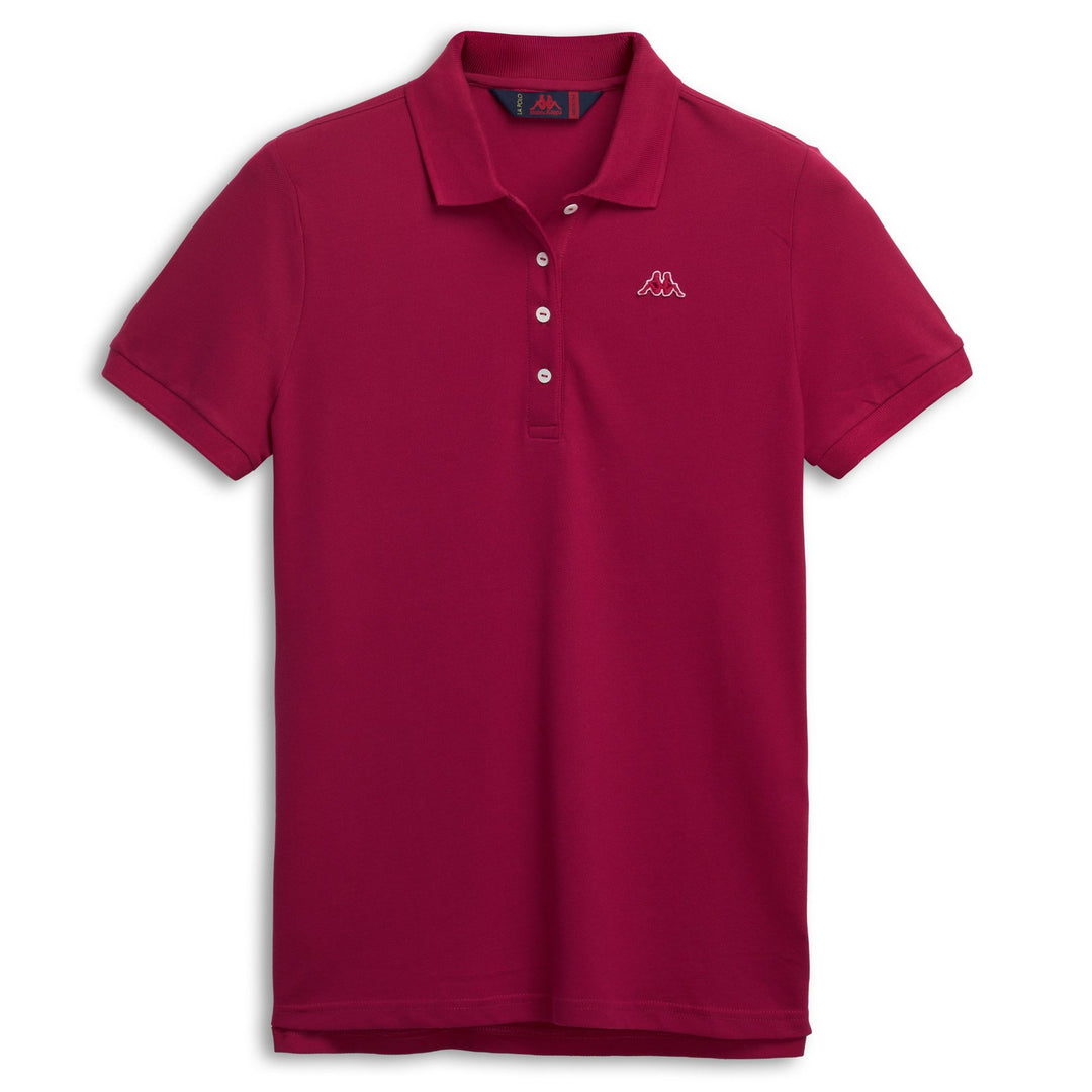 Red Women's Regular Fit Stretch Piqué Polo Shirt 01