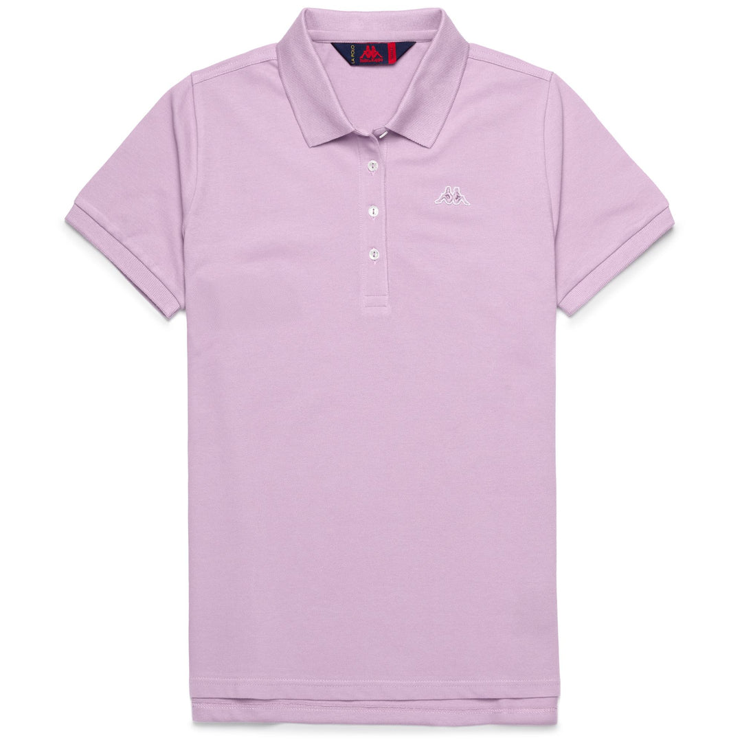 Polo Classico Donna Viola Lilla con Piqué Elasticizzato 01