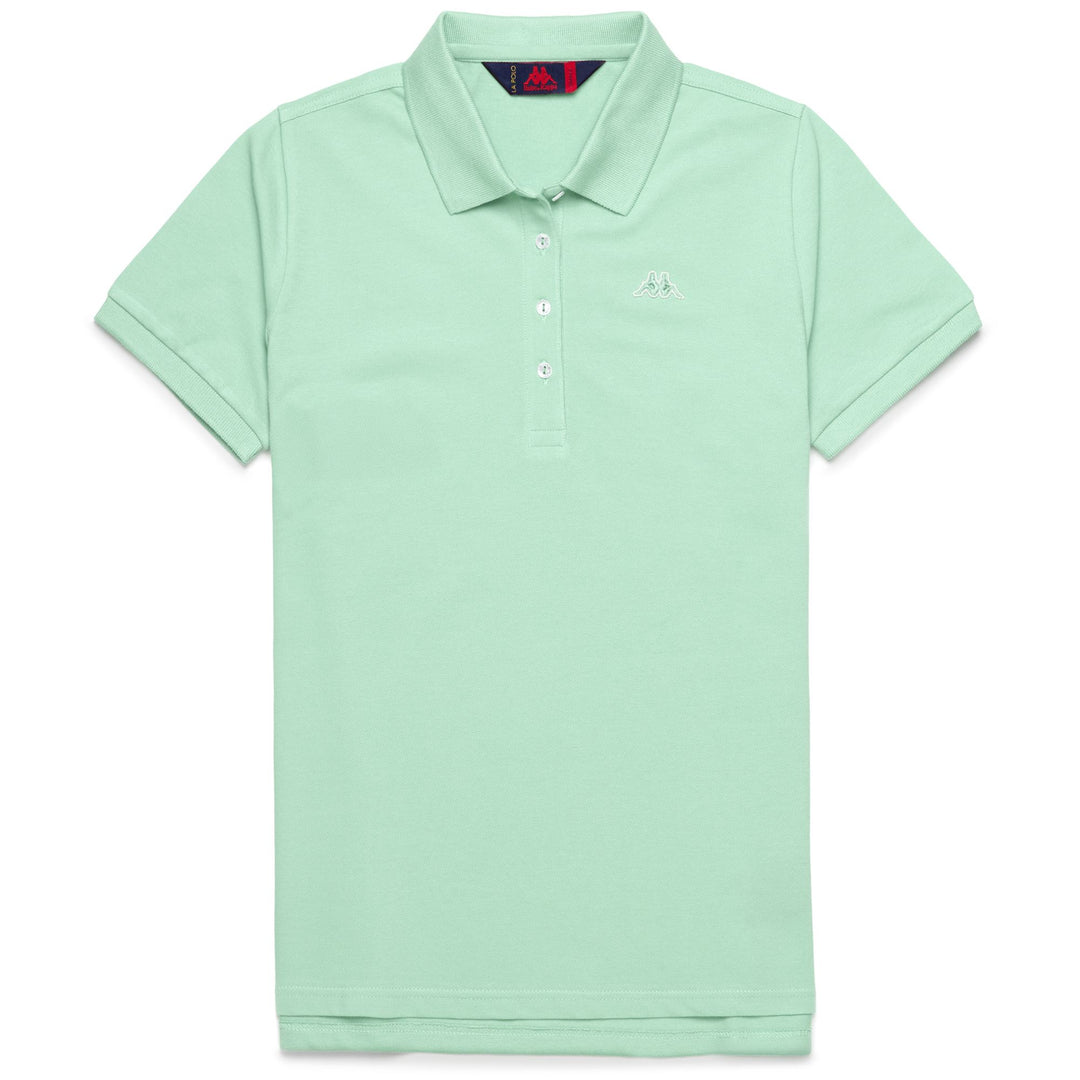 Polo Classico Donna Verde Fresco in Piqué Elasticizzato 01