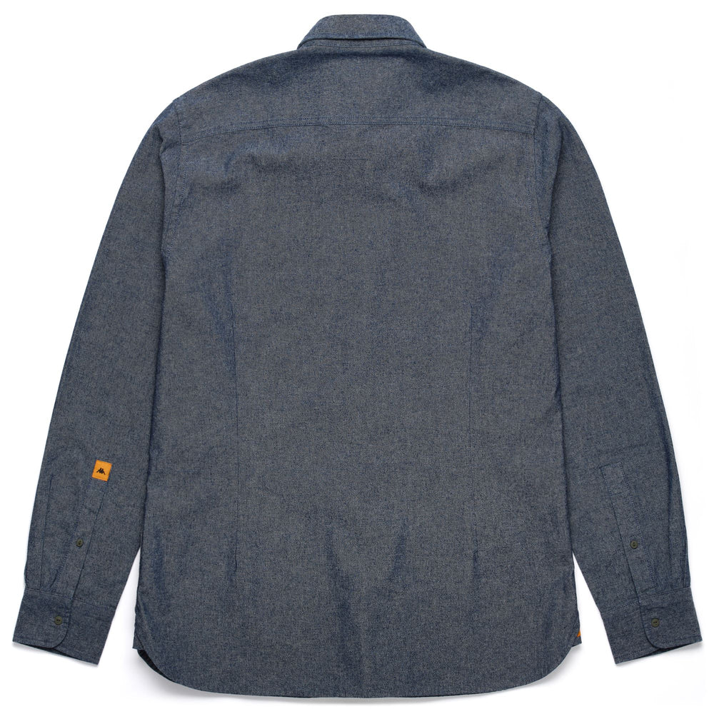 Camicia Button Down Uomo Chambray Blu Indaco 02