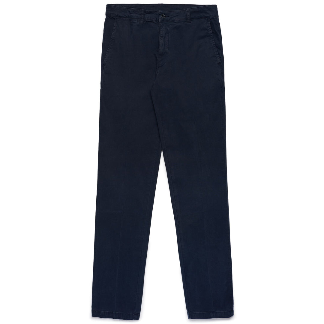 Pantaloni chino casual da uomo in gabardine elasticizzato blu 01