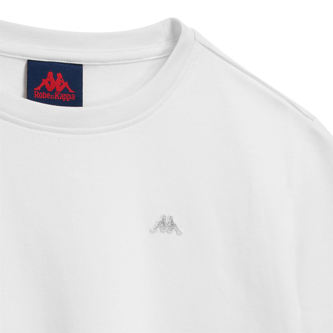 T-shirt blanc en coton pour femme, coupe classique main
