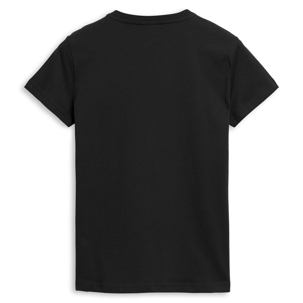 Black Women's Regular Fit Casual Cotton T-Shirt 02