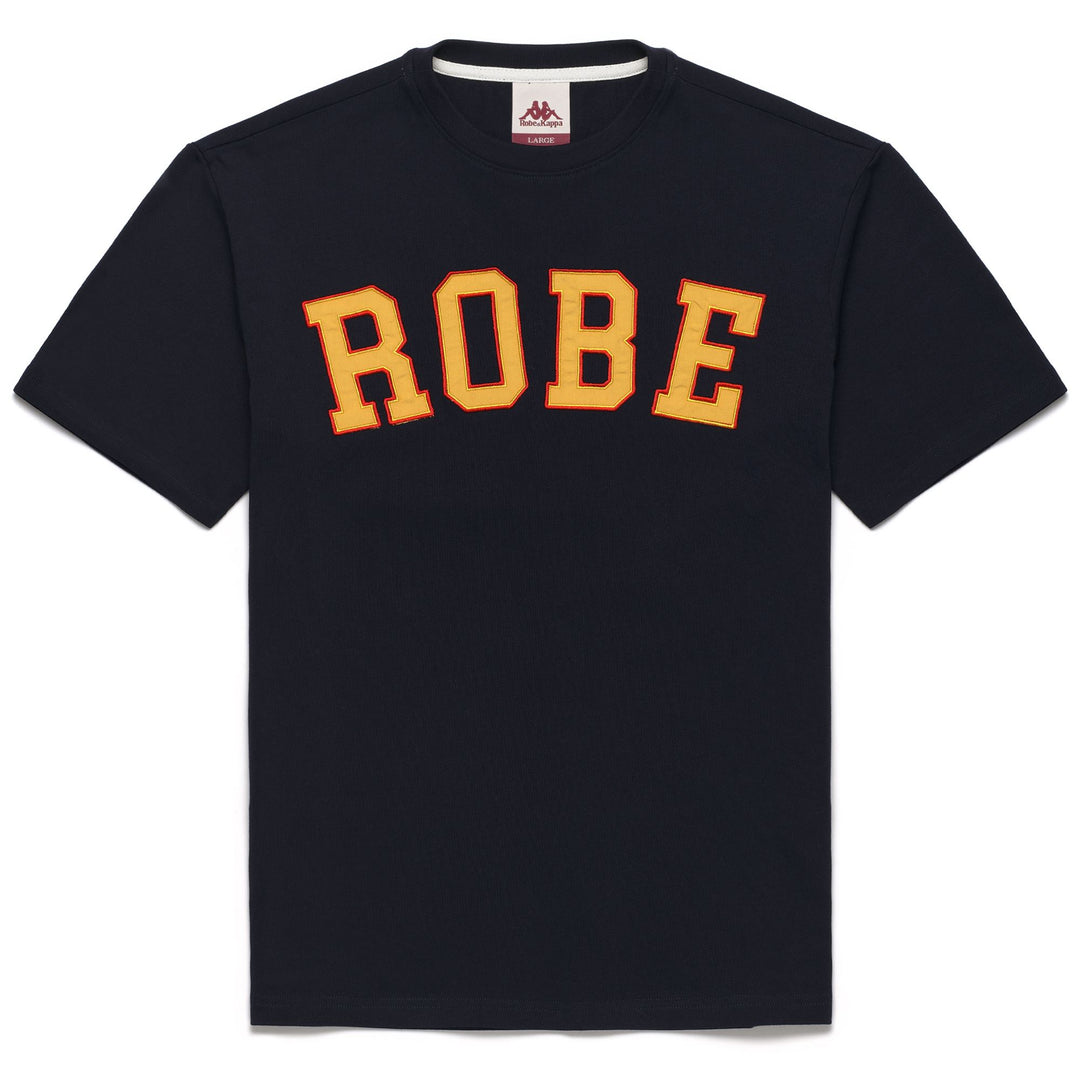 Marine Blue Men's Casual Cotton T-Shirt with Embroidered Logo 01