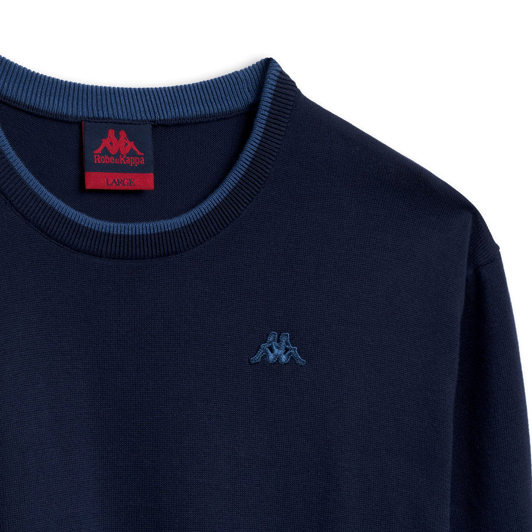 Blue Men's Slim Fit Casual Cotton Pullover main