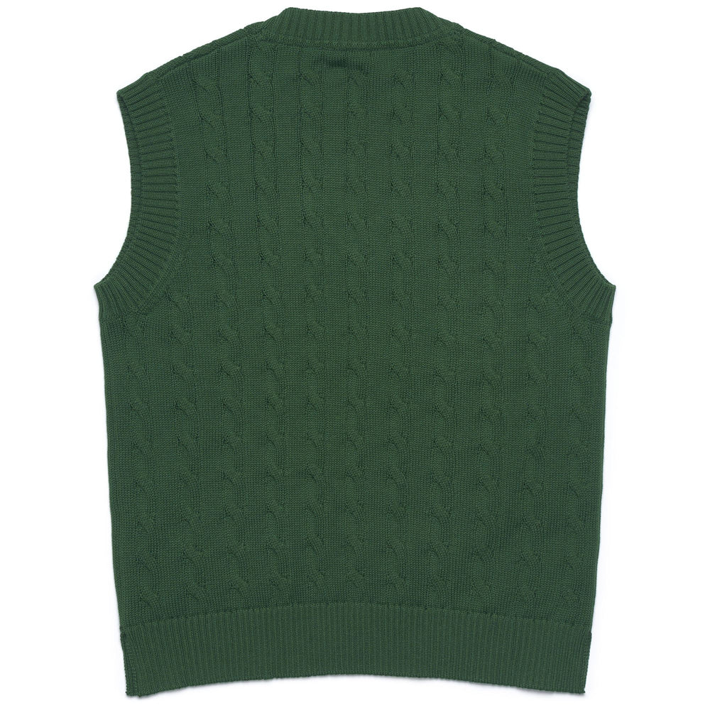 Eden Green Women's Classic Knit Vest with Cable Design 02