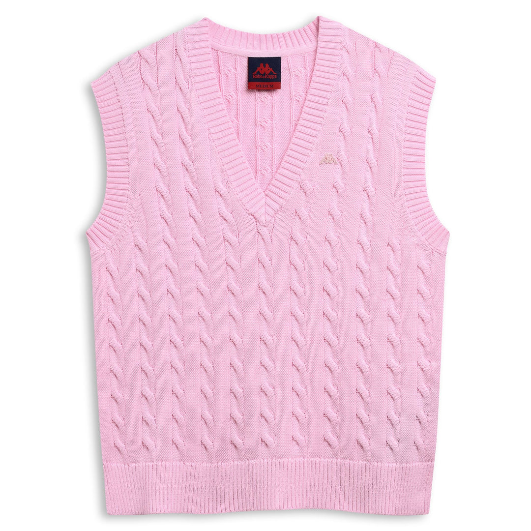 Gilet pull décontracté rose pour femme, coupe classique 01