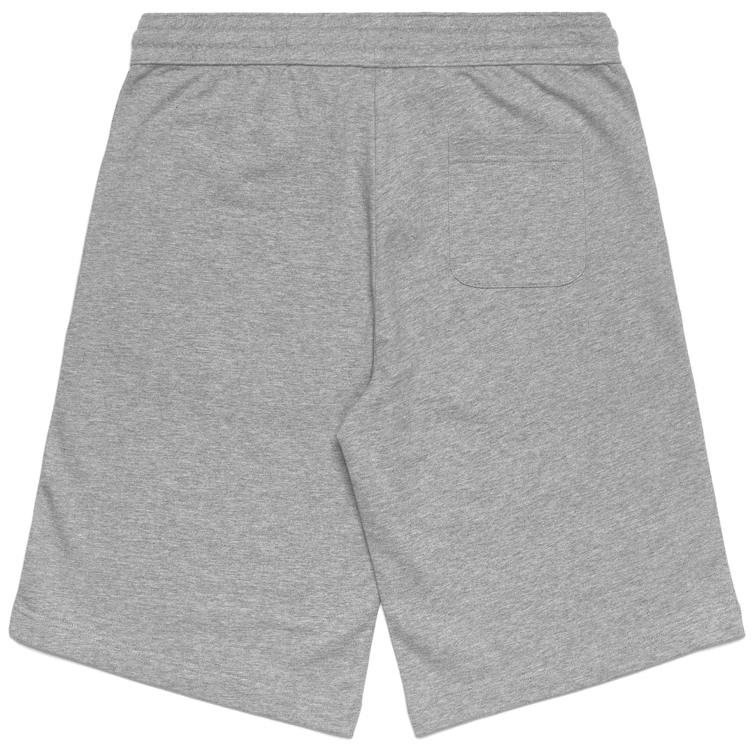 Pantaloni Corti Sportivi Classici in Cotone Uomo Grigi con Coulisse main