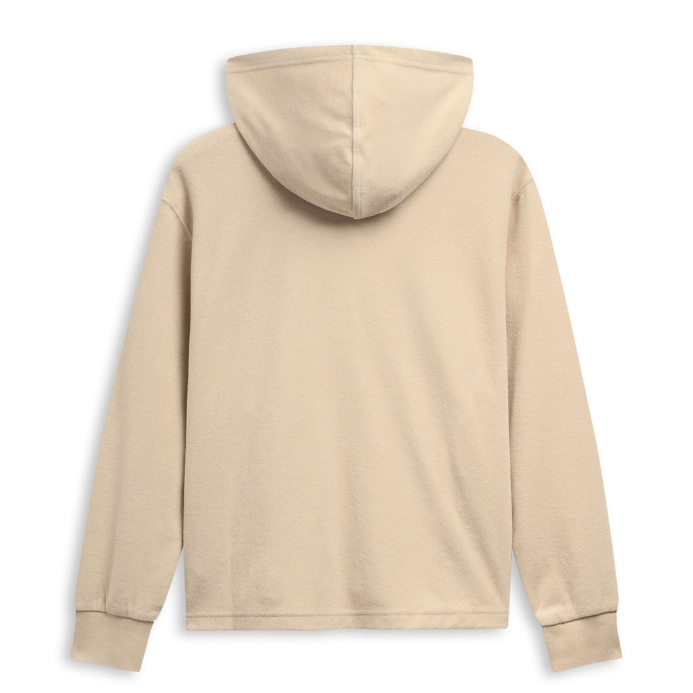 Grey Women's Regular Fit Casual Hoodie in Towel Fleece 02