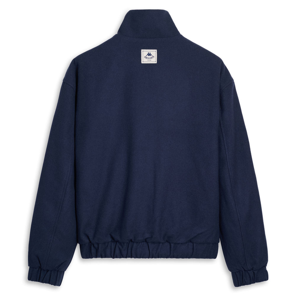 Blue Men's Short Jacket in Wool Blend with Comfort Fit 02