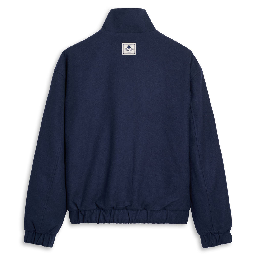 Chaqueta corta azul para hombre en mezcla de lana con corte cómodo main