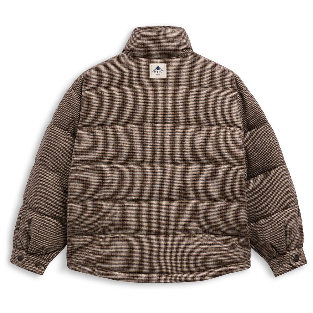 Brown Women's Short Padded Jacket with Zip Closure 02