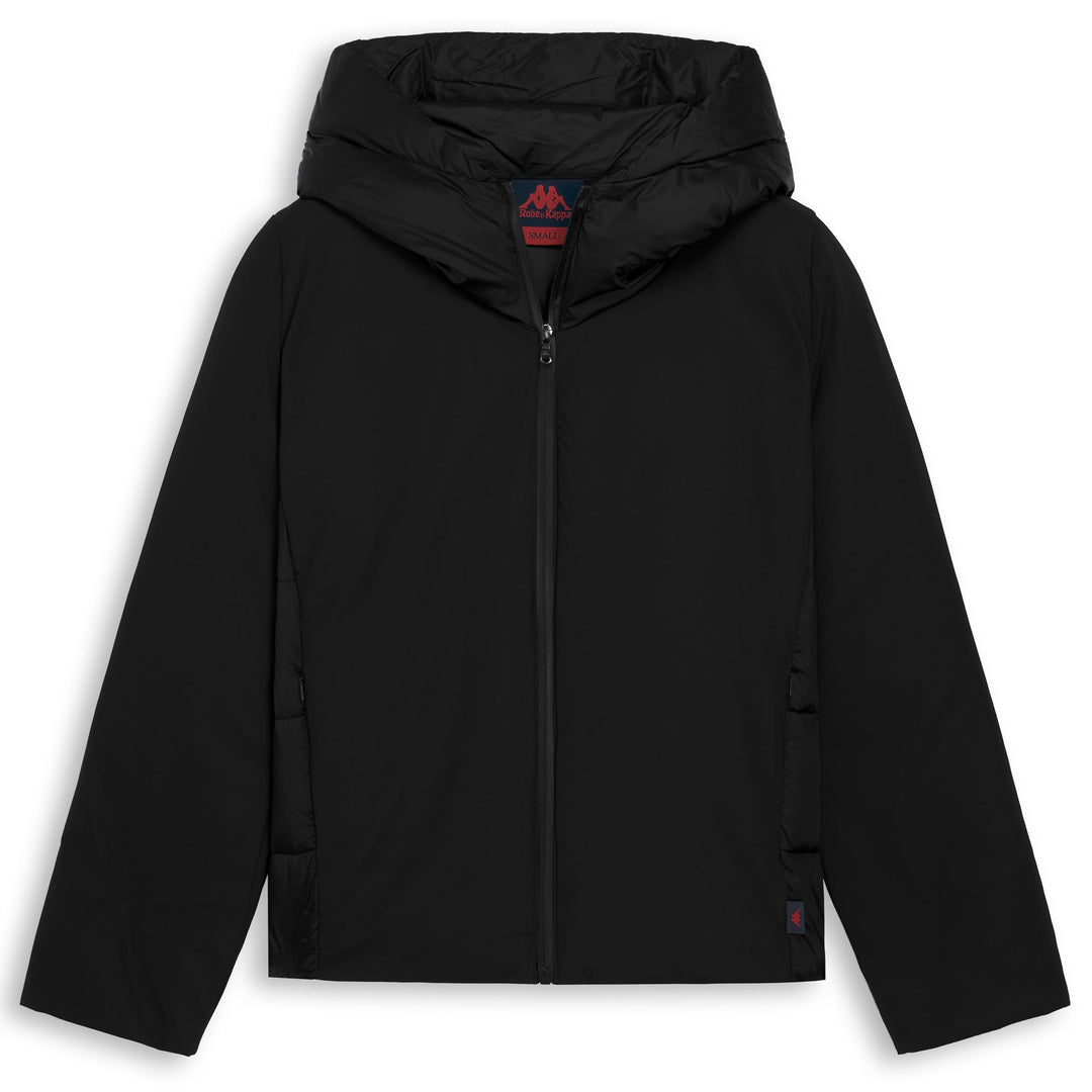Black Women's Regular Fit Short Jacket with Mid Weight Padding 01
