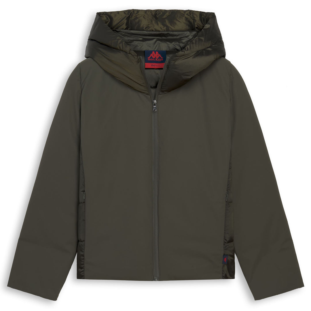 Green Women's Regular Fit Short Nylon Jacket 01