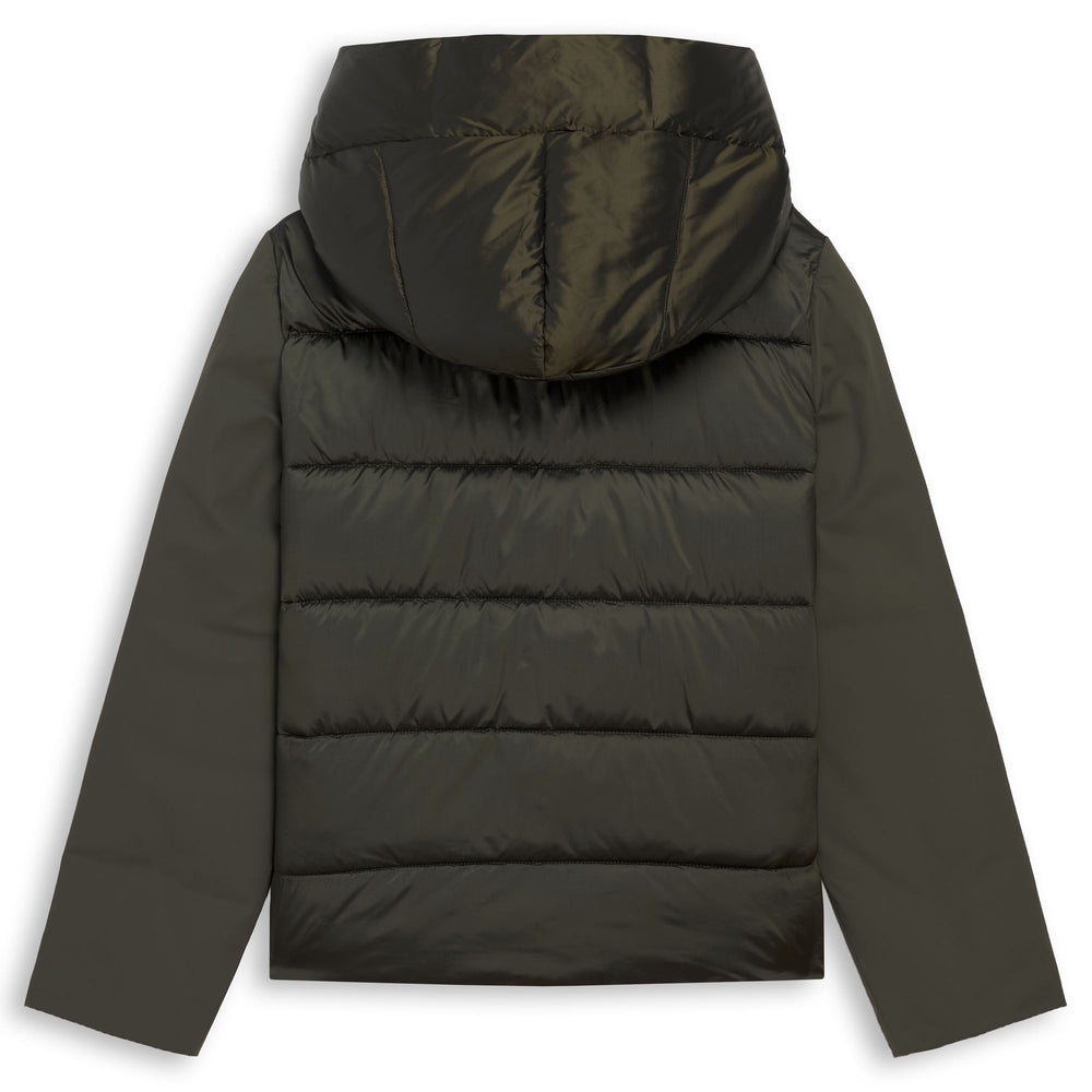 Green Women's Regular Fit Short Nylon Jacket 02