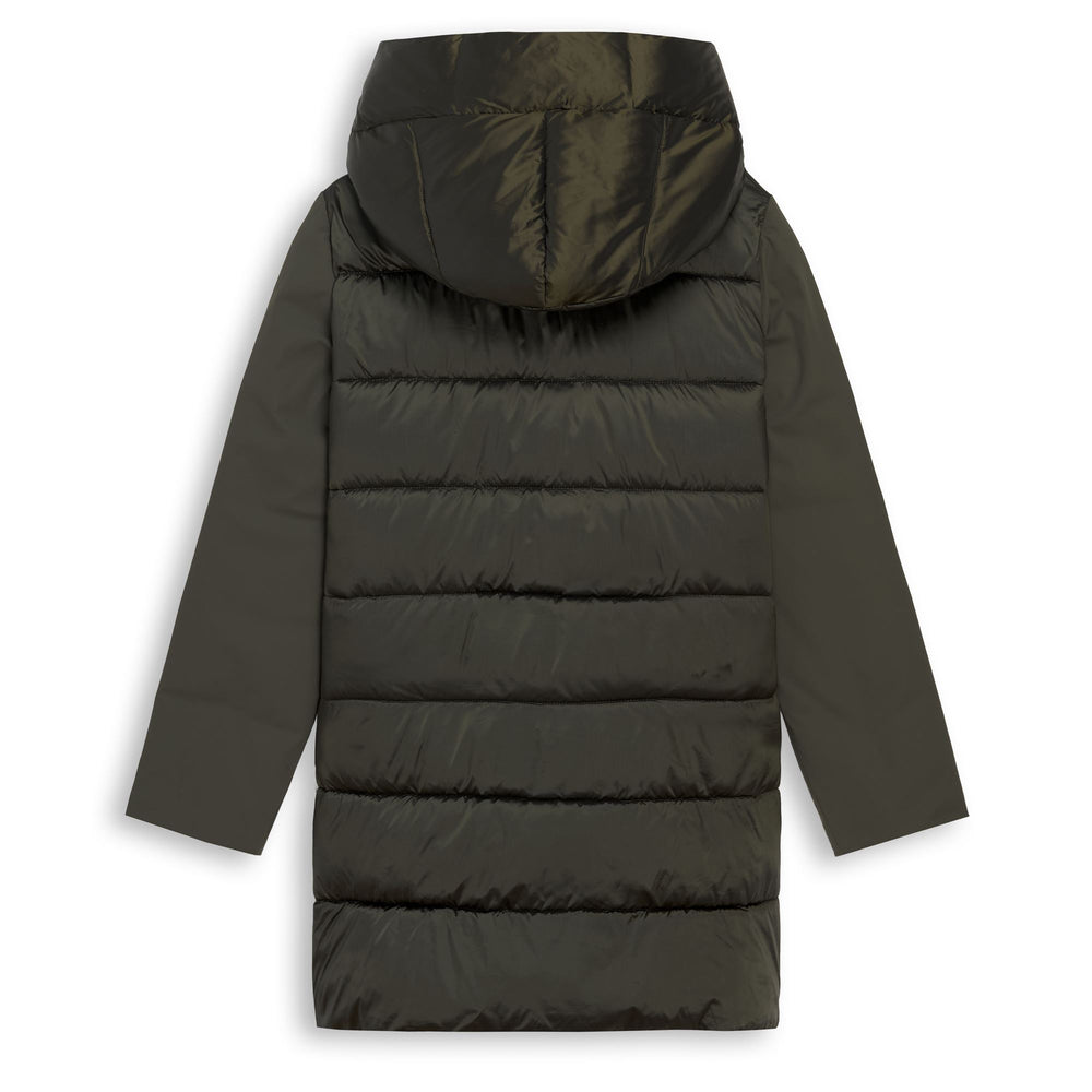 Green Women's Regular Fit 3/4 Length Jacket with Mid Weight Padding 02