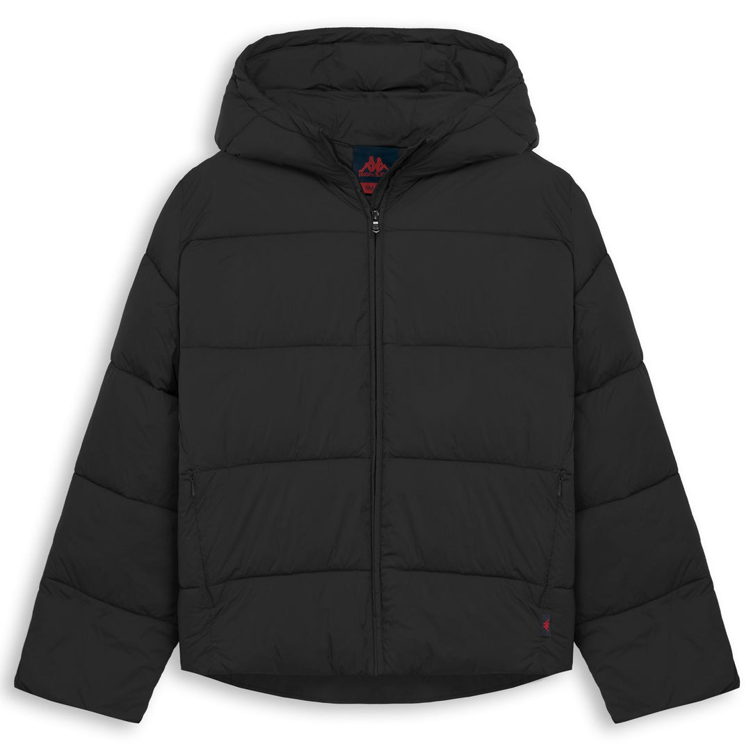 Black Women's Regular Fit Short Puffer Jacket 01
