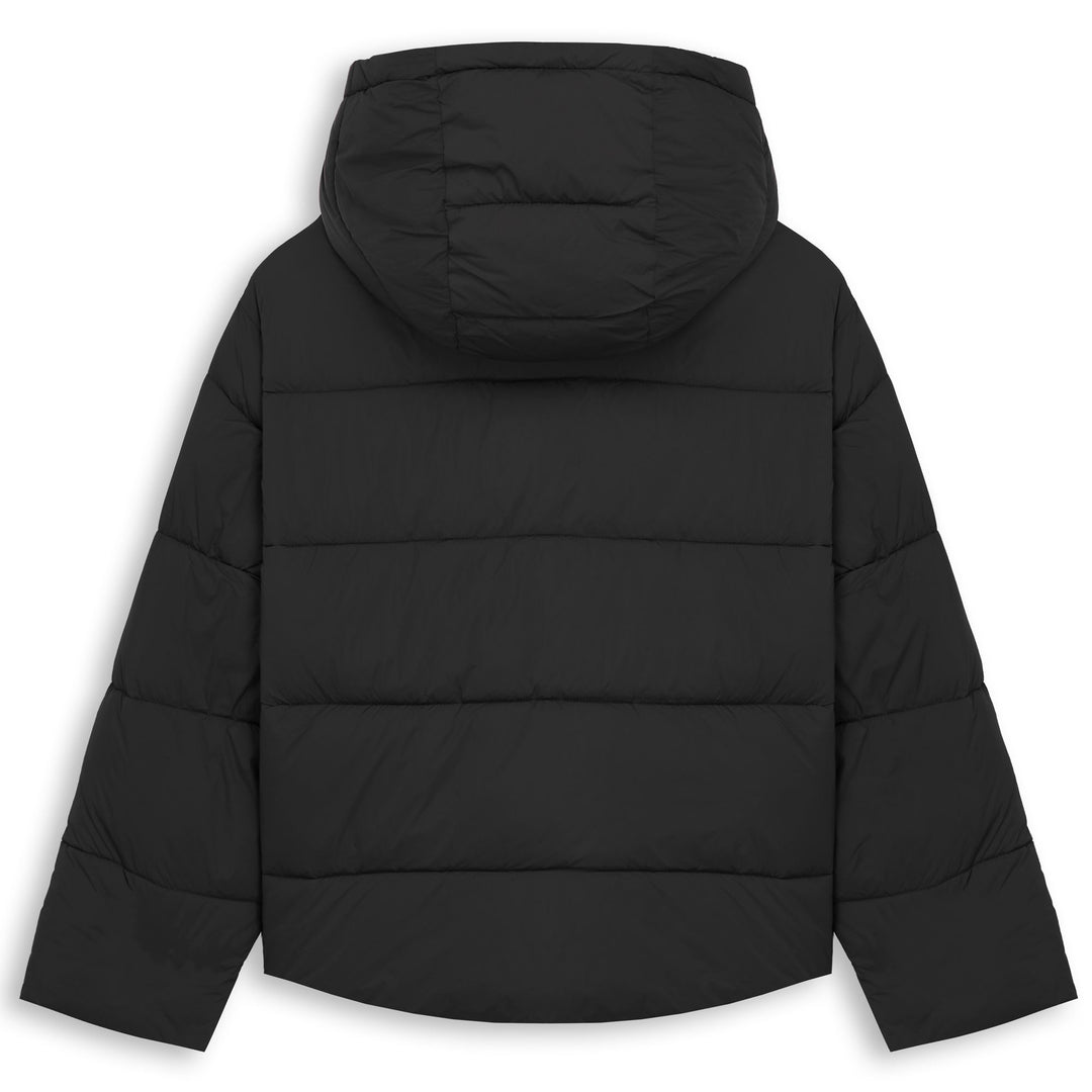 Black Women's Regular Fit Short Puffer Jacket main
