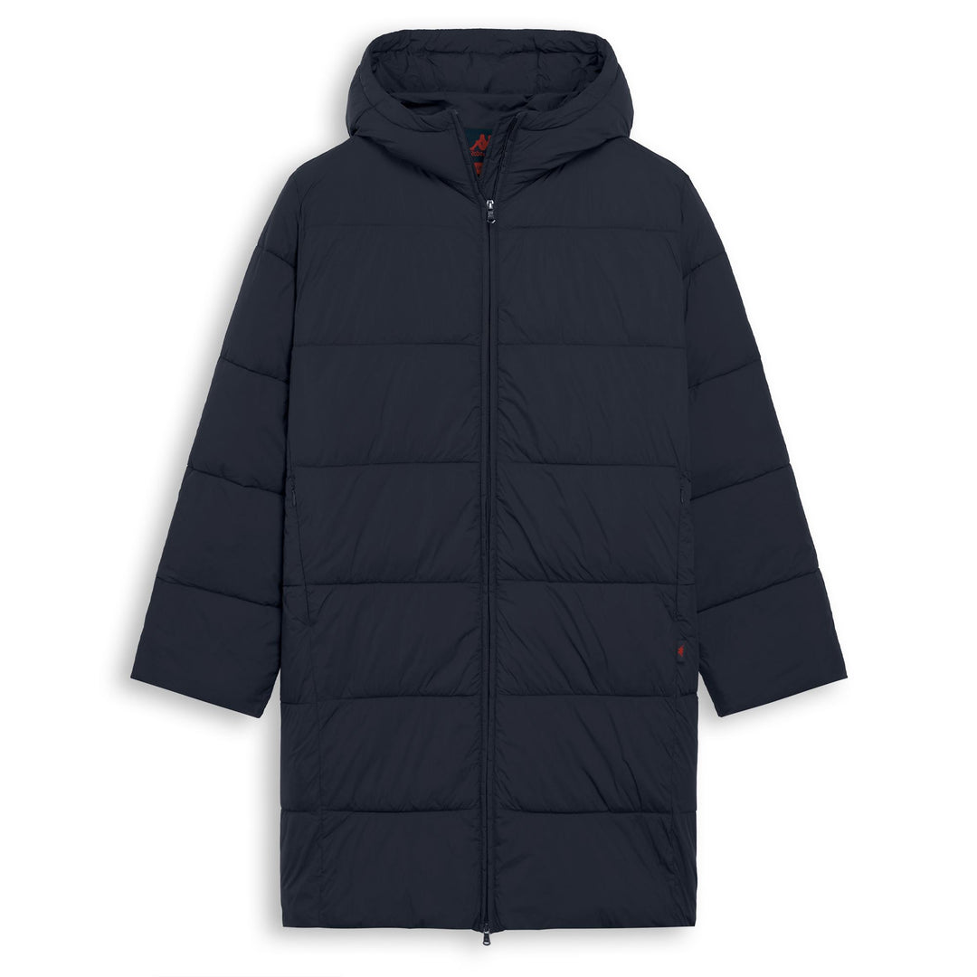 Blue Women's Regular Fit 3/4 Length Polyfill Puffer Jacket 01
