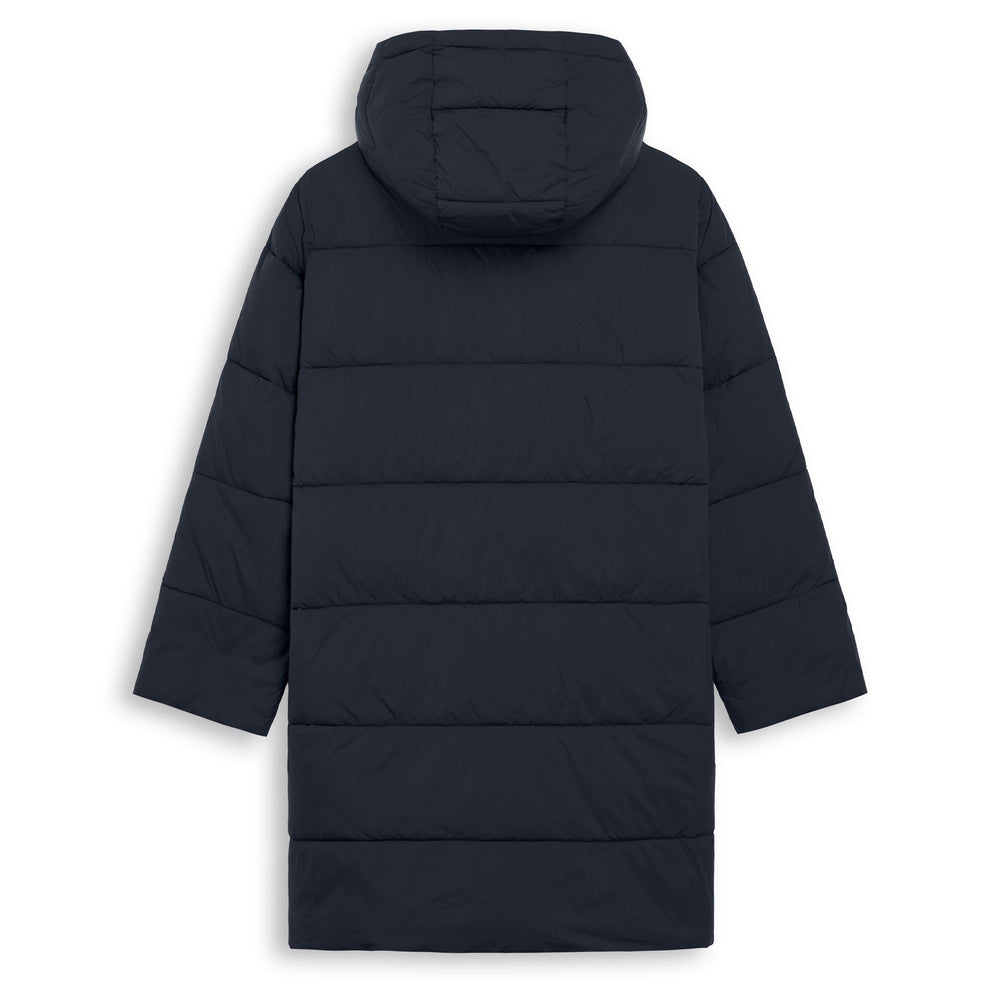 Blue Women's Regular Fit 3/4 Length Polyfill Puffer Jacket 02