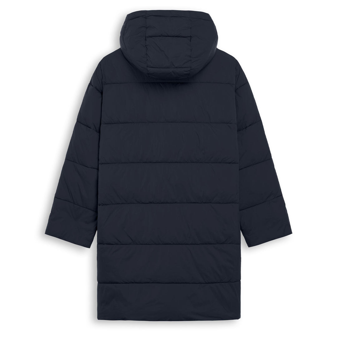 Blue Women's Regular Fit 3/4 Length Polyfill Puffer Jacket main