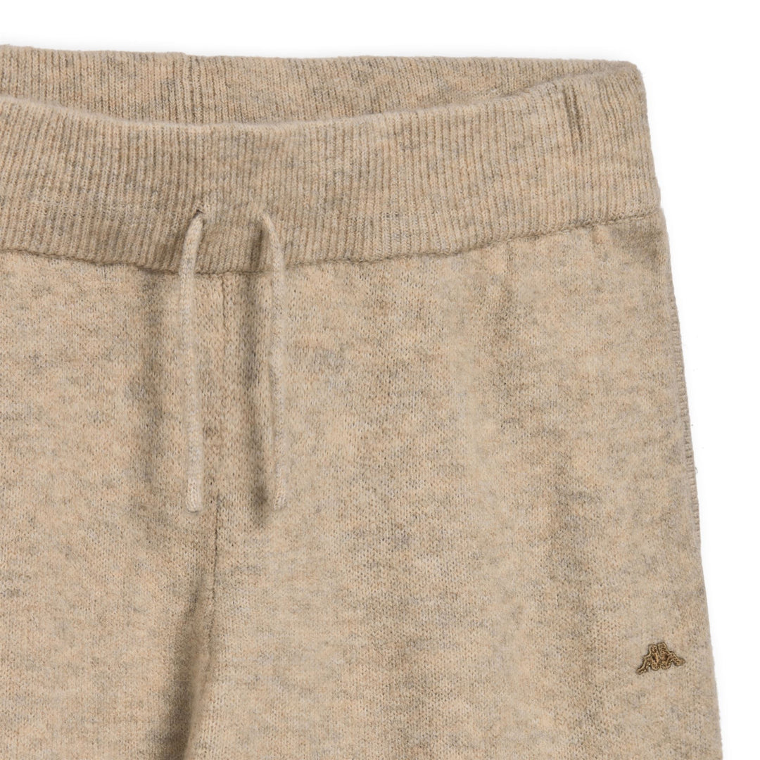 Pantaloni sportivi da donna marroni a maglia, vestibilità regolare main