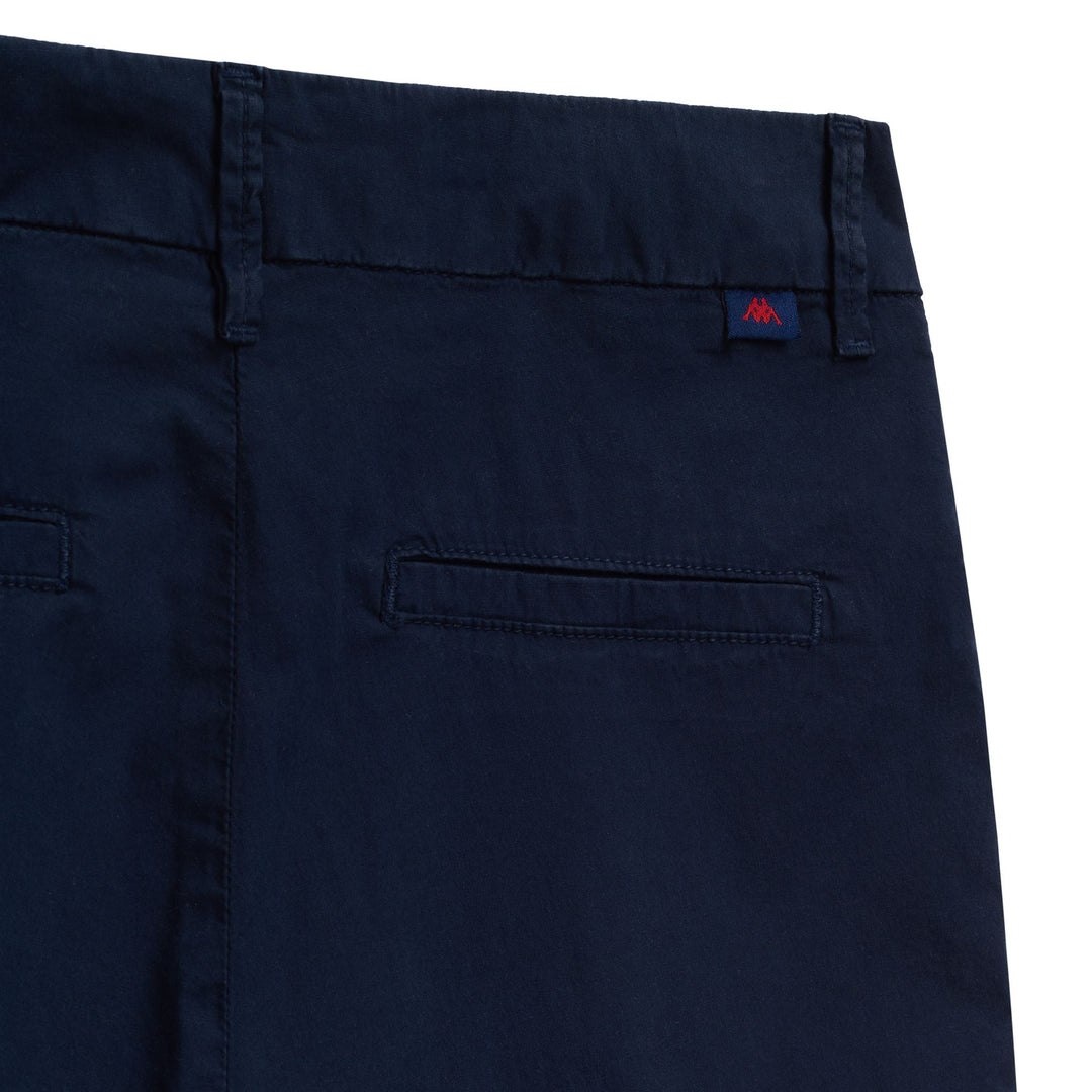 Pantaloni Capri Chino da donna in popeline leggero blu iris main