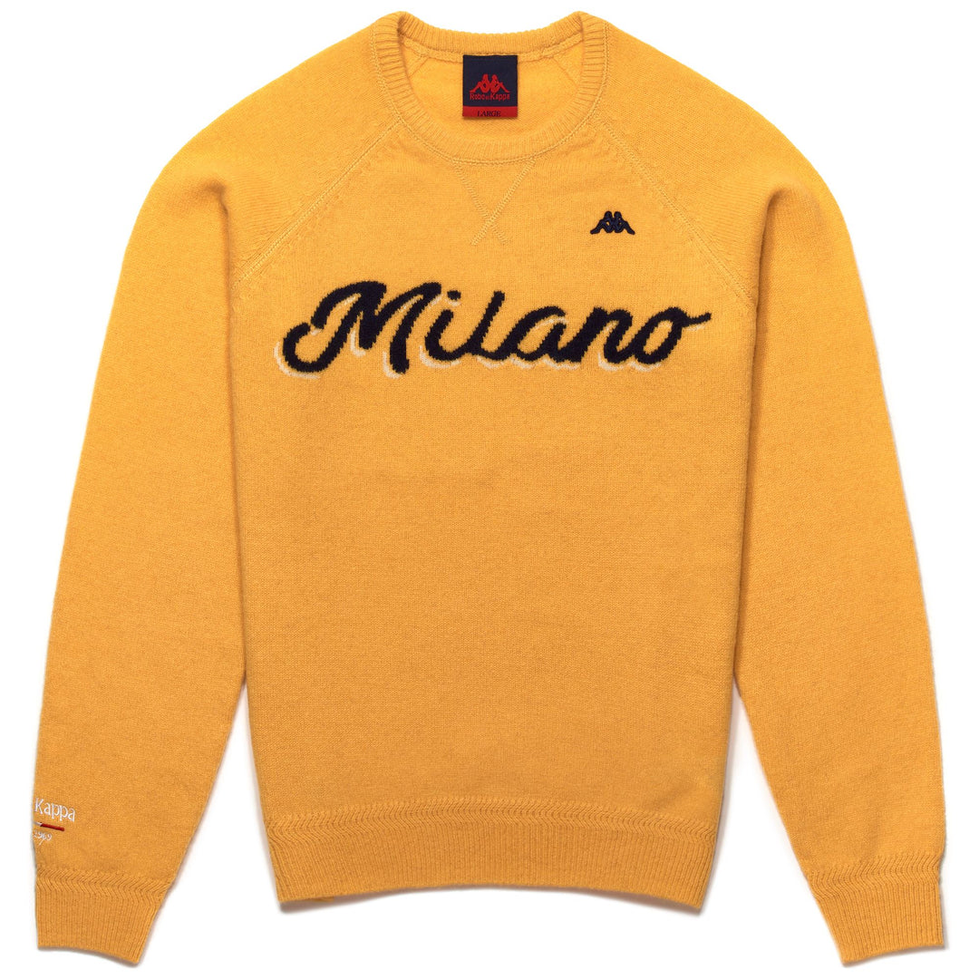 Navy yellow Men's Slim Fit Wool Knit Jumper with Intarsia Design 01