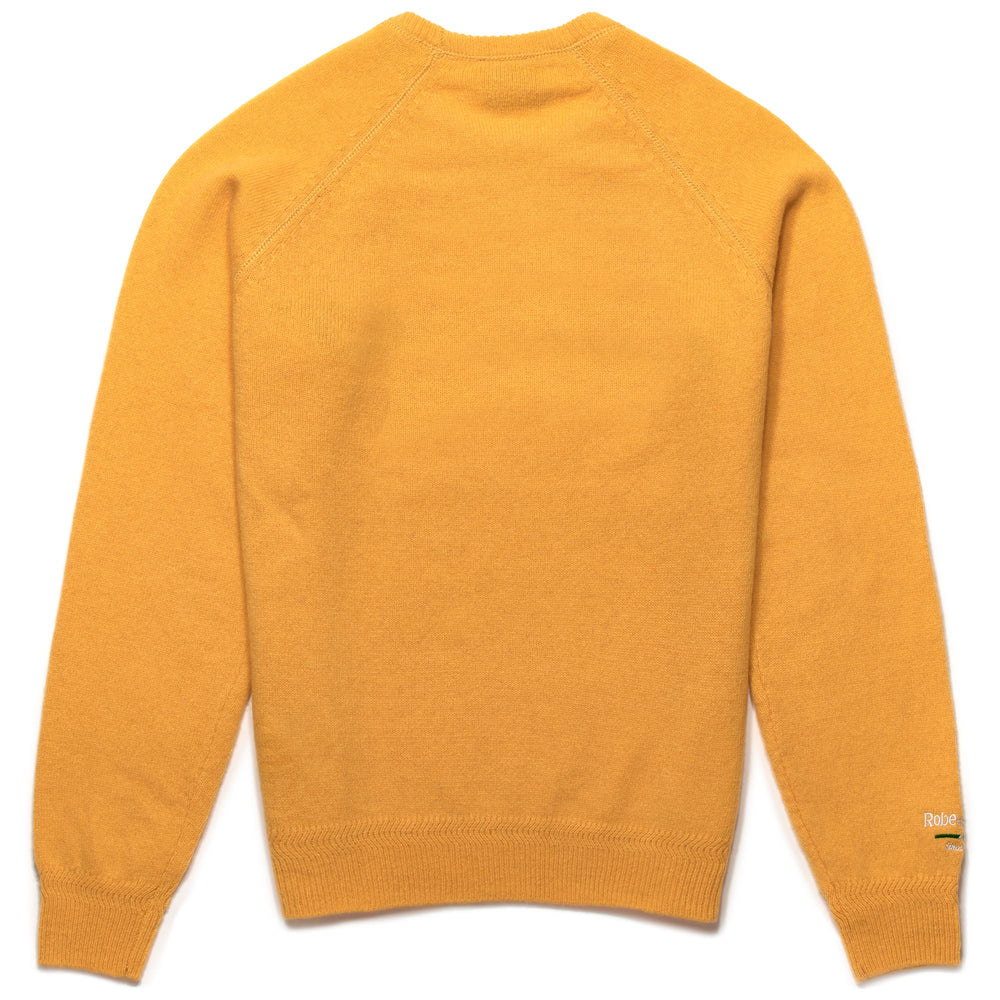 Jersey de punto de lana entallado para hombre en amarillo marino con diseño de intarsia 02