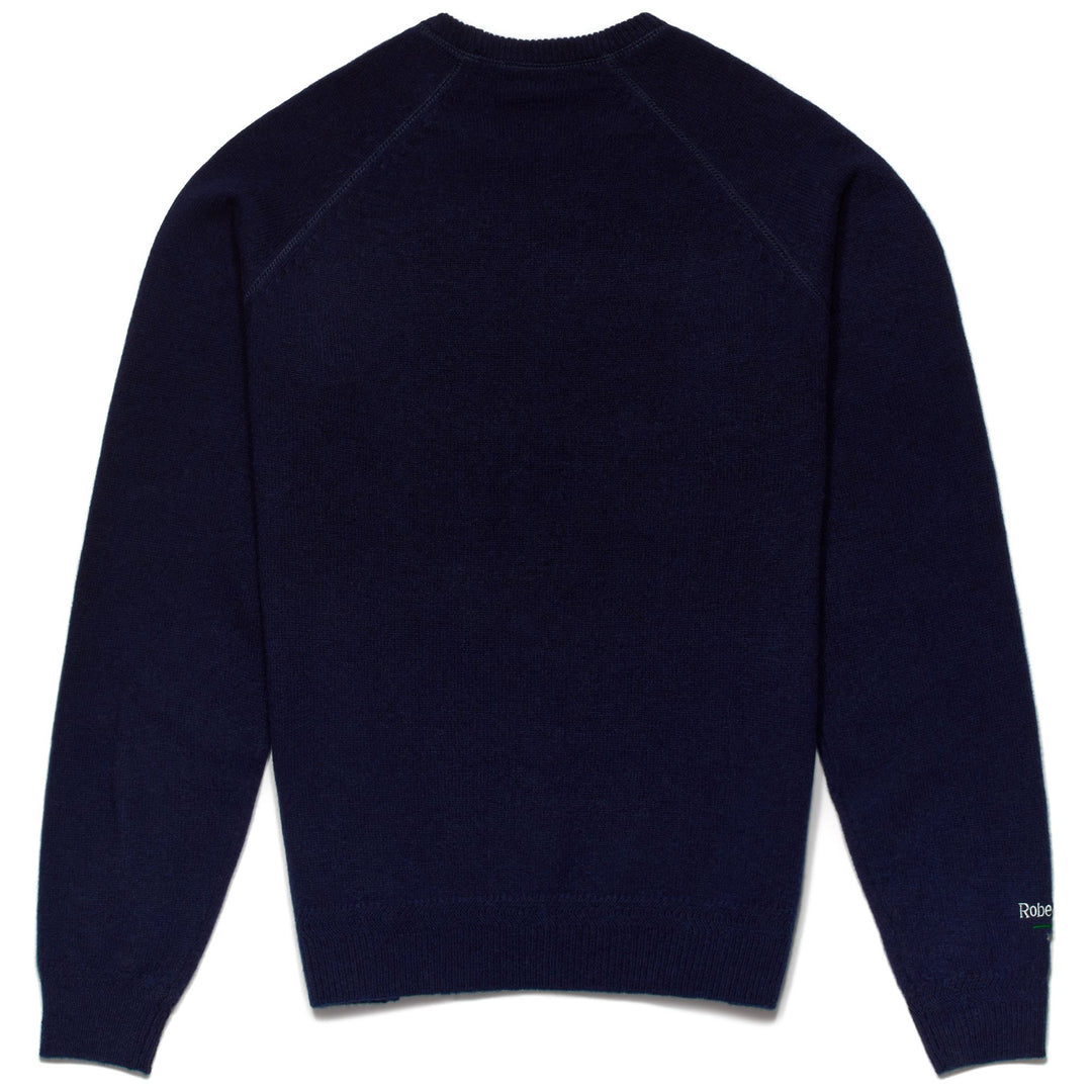 Maglione in Mistura di Lana Slim Fit Uomo Blu Navy main