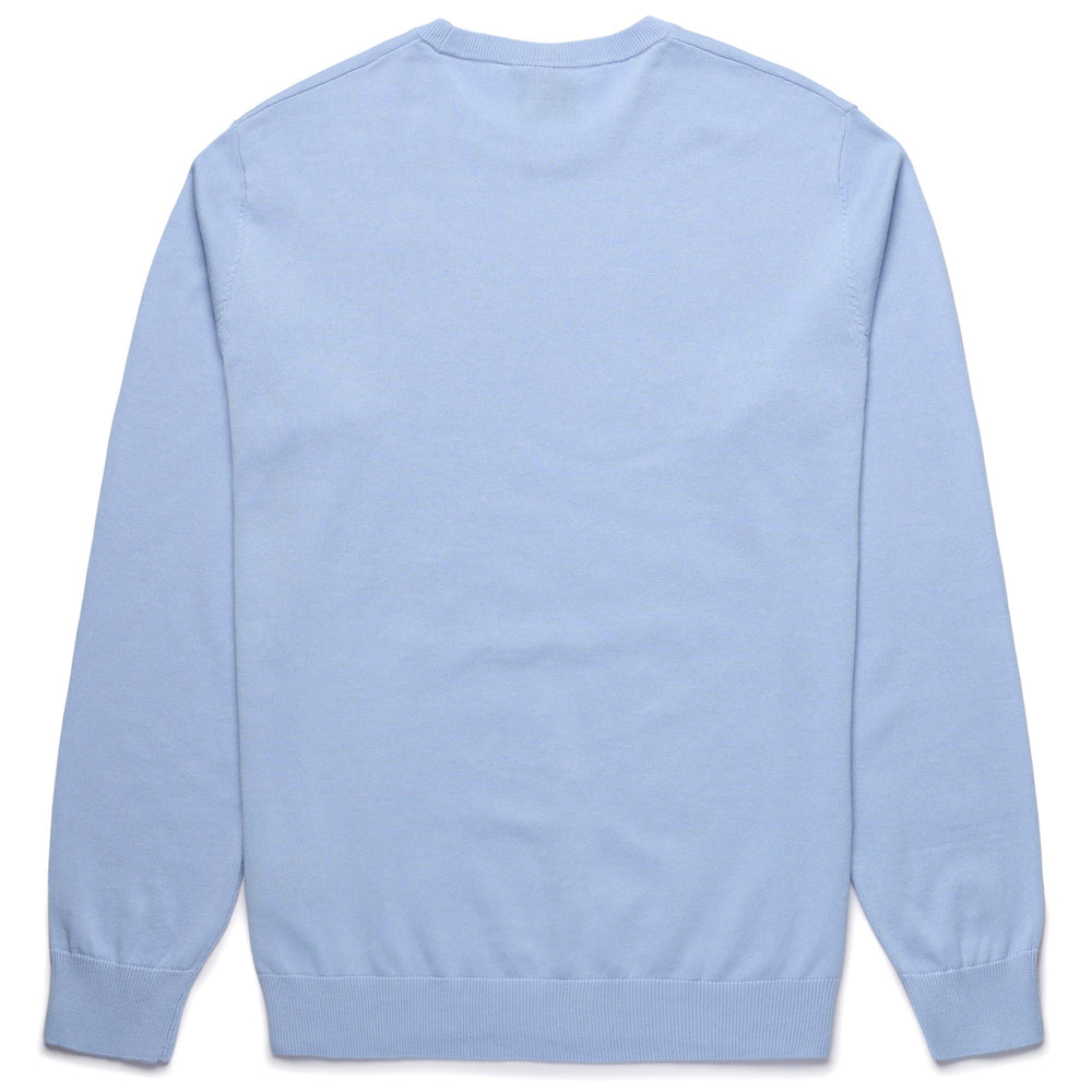 Azure blue Men's Cotton Slim Fit Jumper 02