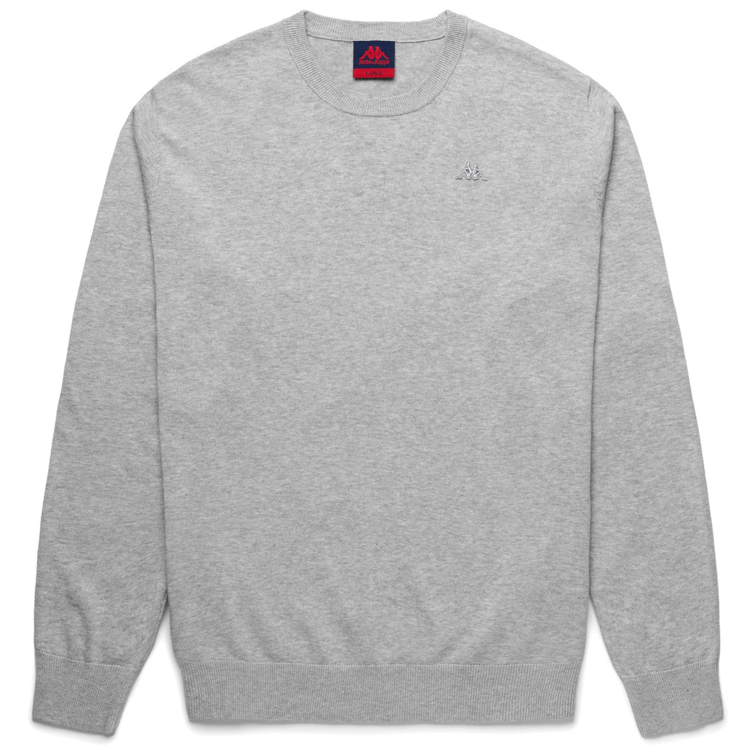 Grey Men's Slim Fit Cotton Knit Jumper 01