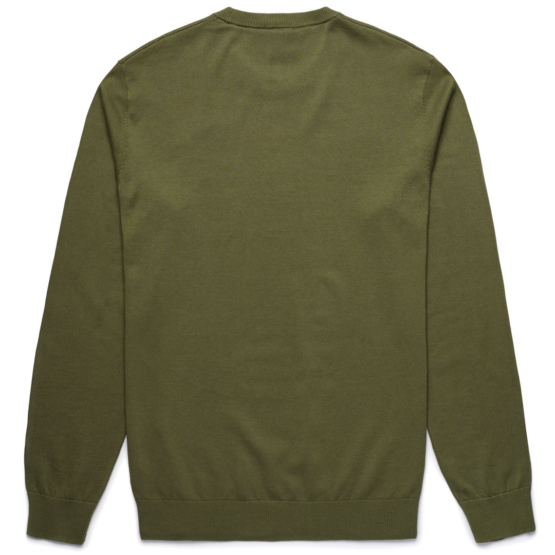 Jersey de algodón de corte entallado para hombre en color verde olivino main