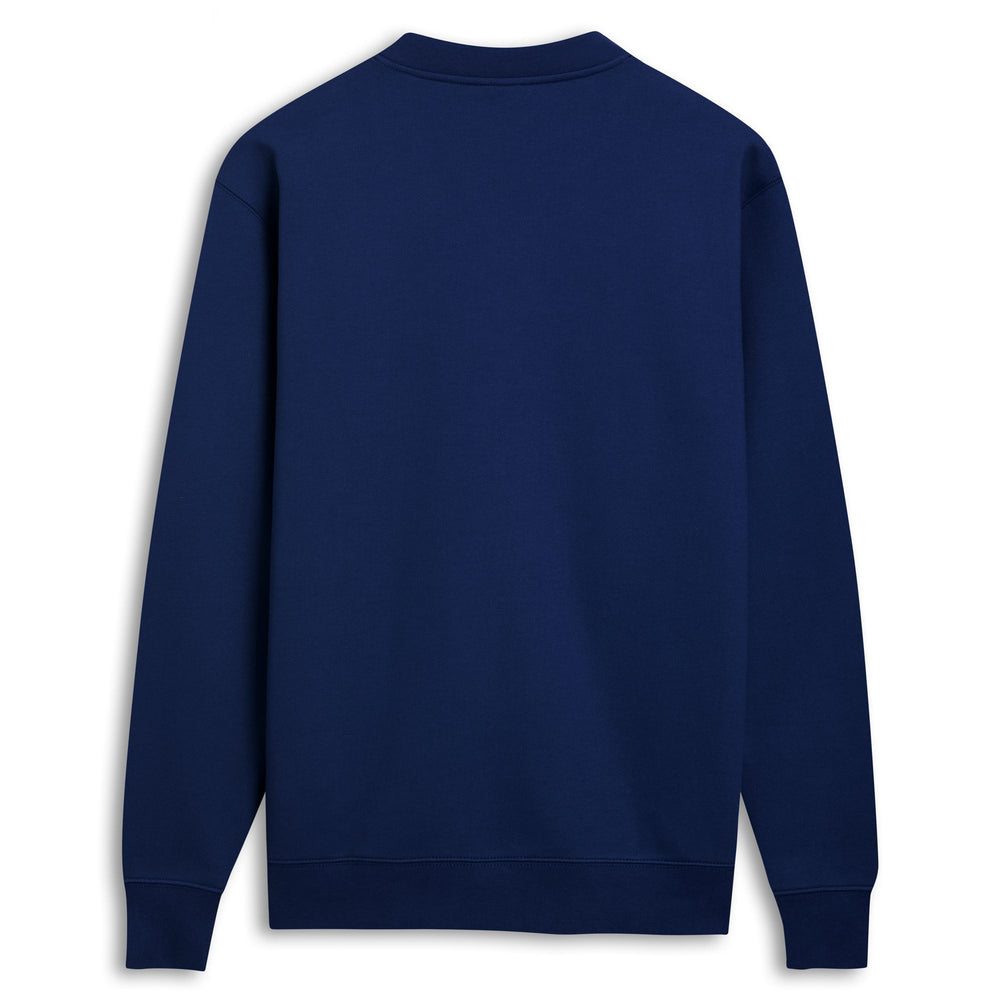 Pull en polaire brossée bleu pour homme, coupe classique. 02