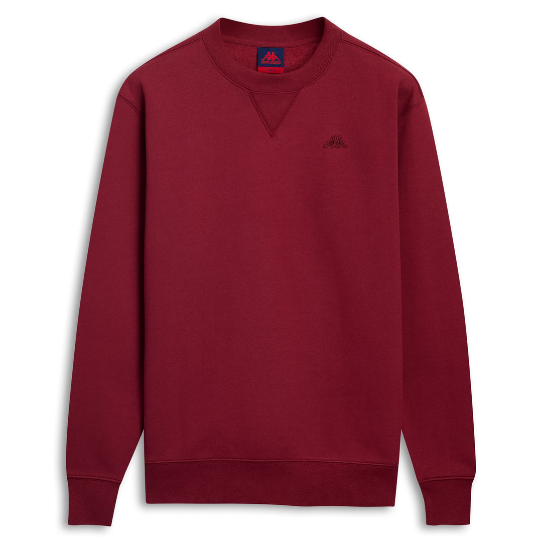 Maglione in pile rosso da uomo con texture spazzolata 01