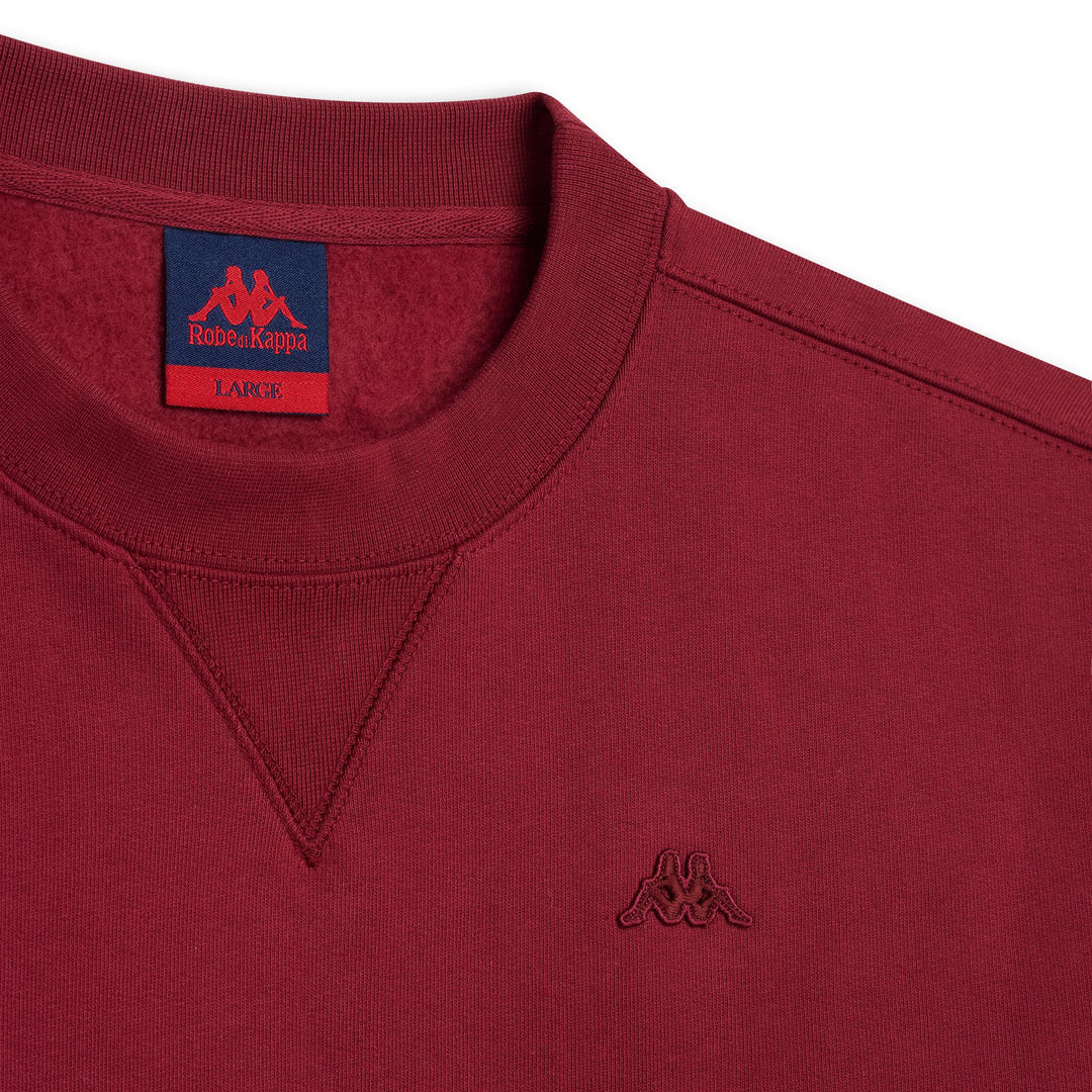 Maglione in pile rosso da uomo con texture spazzolata main