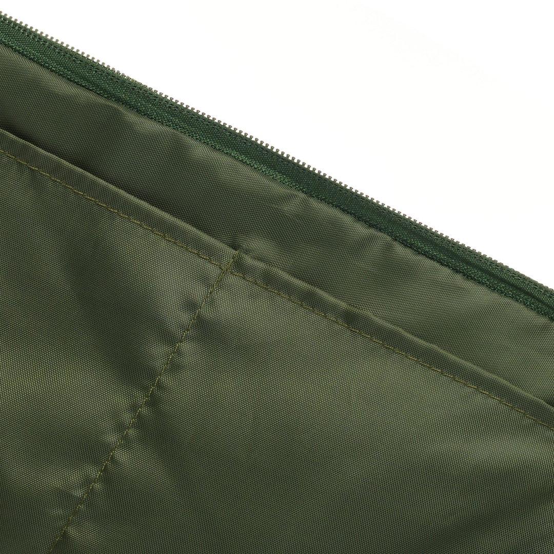 Sac à bandoulière classique en nylon vert pour femme 01